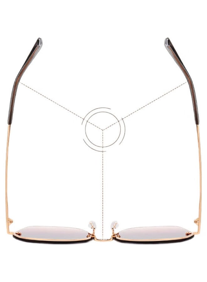 HLA Nylon Sunglasses, Large Frame, Women'S Sunglasses, Sun Protection, Uv Protection, Driving Glasses, Gift, Gray Pink - Image 3