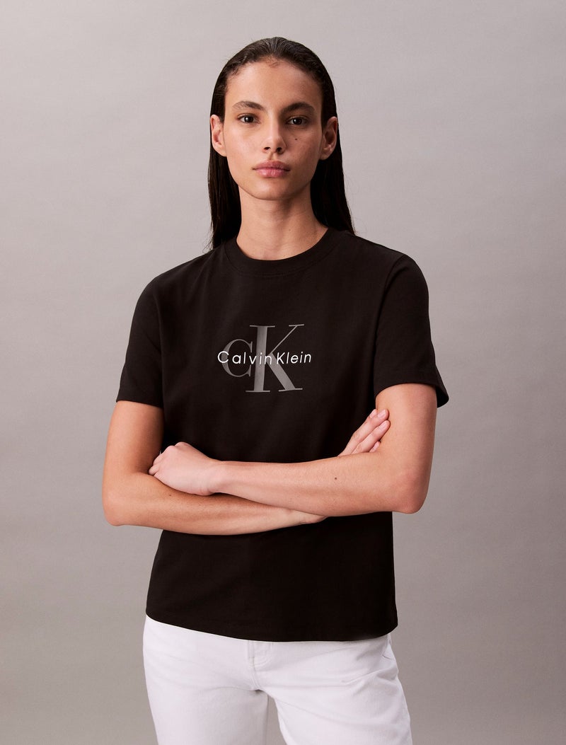 CALVIN KLEIN Monogram Logo Tee - Image 1