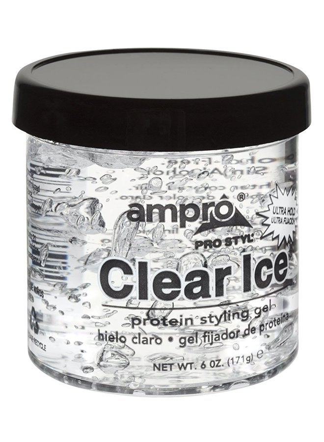 Ampro Pro Styl Clear Ice Protein Styling Gel, 6 Ounce (Pack of 6)