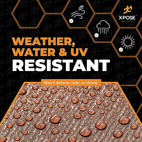 xpose safety 8' x 10' Super Heavy Duty 16 Mil Brown Poly Tarp Cover - Thick Waterproof, UV Resistant, Rip and Tear Proof Tarpaulin with Grommets and Reinforced Edges - by Xpose Safety - Image 4
