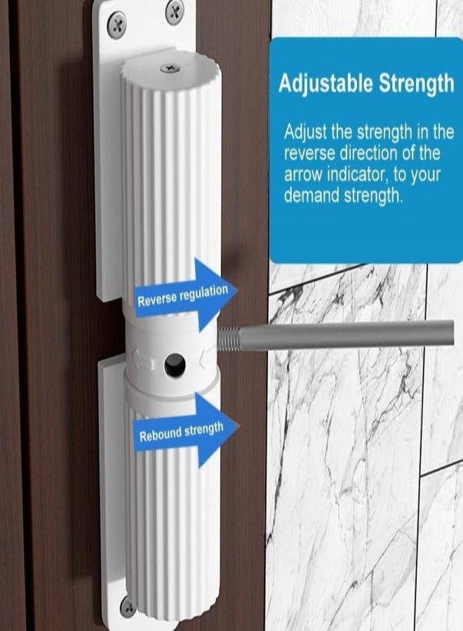 general Automatic Door Closer Commercial Safety Spring Door Closer - Heavy Duty Adjustable Gate Closer Fire Rated Automatic Stopper to Convert Hinged Doors to Quiet Self-Closing - Image 5