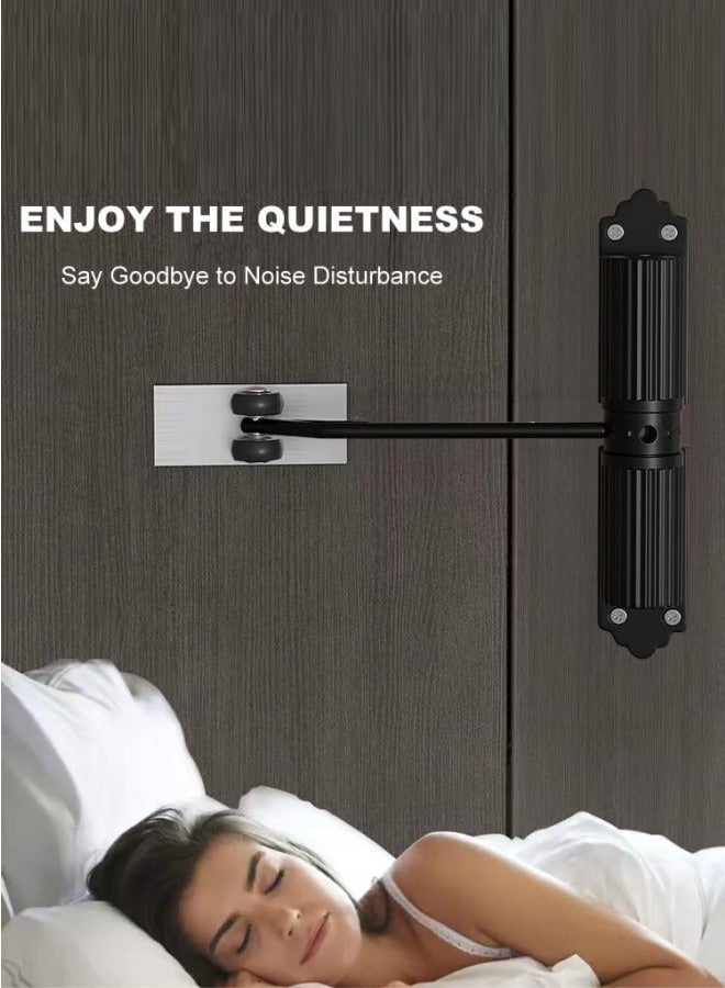 general Automatic Door Closer Commercial Safety Spring Door Closer - Heavy Duty Adjustable Gate Closer Fire Rated Automatic Stopper to Convert Hinged Doors to Quiet Self-Closing - Image 4