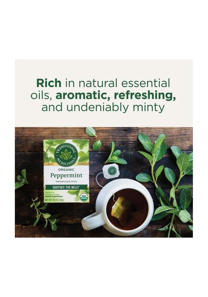 Traditional Medicinals Organic Peppermint Tea - Image 2