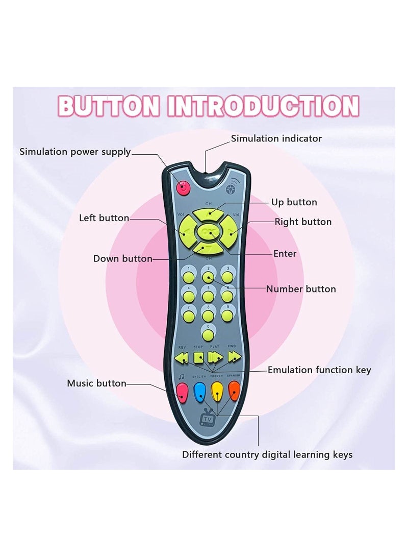 Y&D Musical TV Remote Control Toy With Light And Sounds  - Image 4