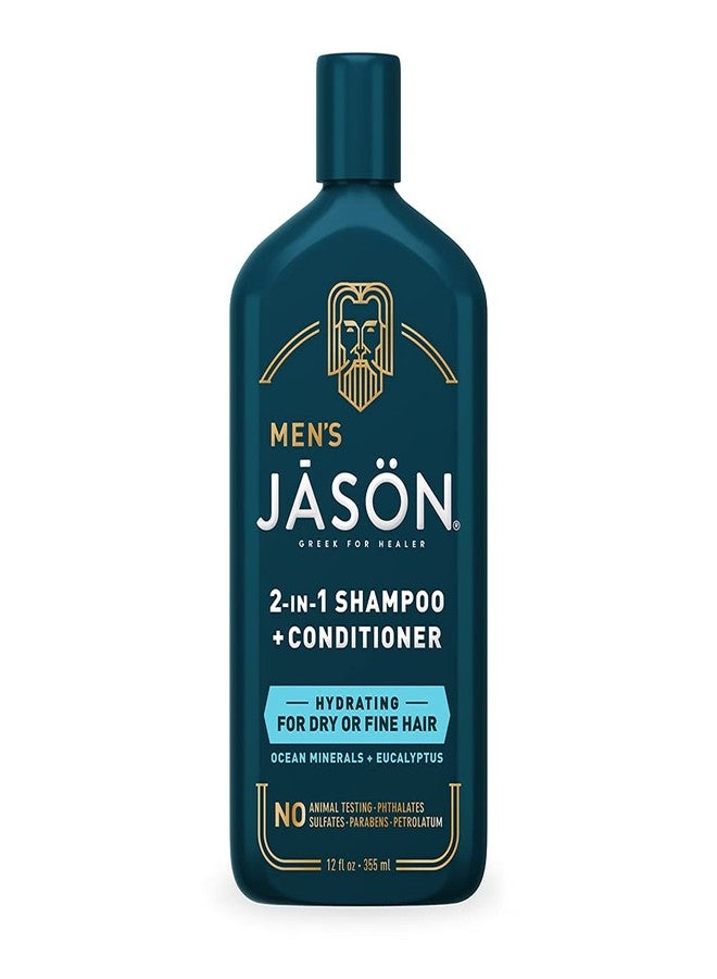 Jason Men's Hydrating 2-in-1 Shampoo and Conditioner, 12 oz - Image 1