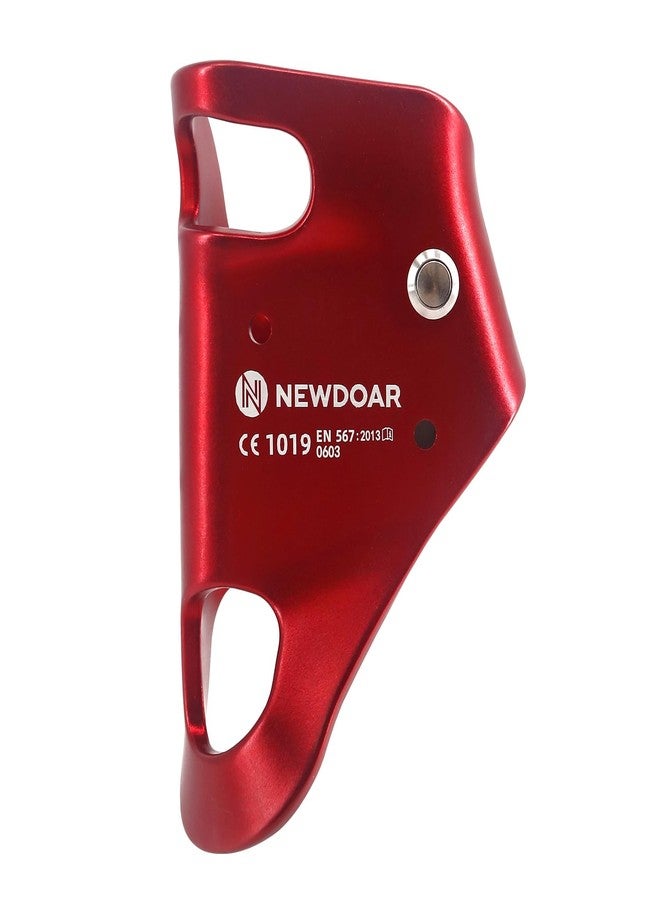 NewDoar Rock Climbing Chest Ascender Abdominal for Vertical Climbing - CE Certified Rope Clamp for 813MM Rope (Red) - Image 3