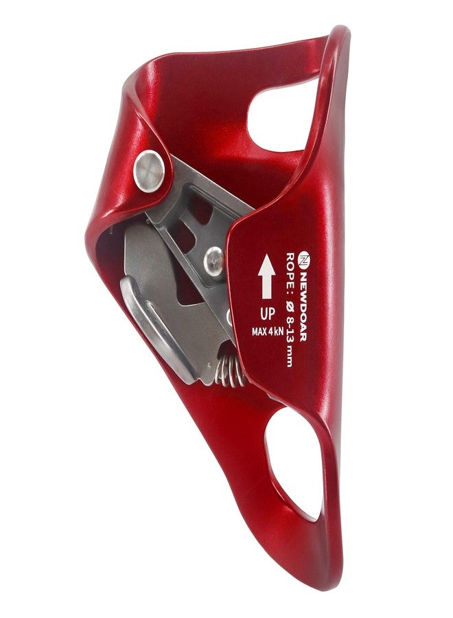 NewDoar Rock Climbing Chest Ascender Abdominal for Vertical Climbing - CE Certified Rope Clamp for 813MM Rope (Red) - Image 1