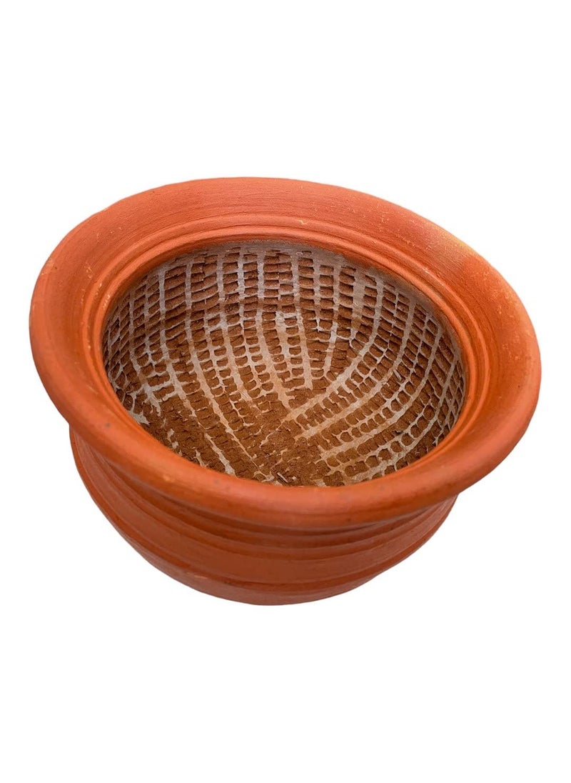 TILLAGE TillageClayEarthen Handi Manchatty for Spinachkeerai Chatty BrownMedium Capacity 2000ml  - Image 2