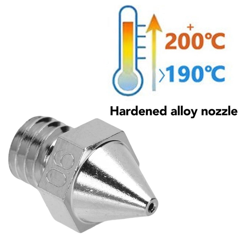 Four Piece 3D Printer Extruder Nozzle Kit 0.2mm 0.4mm 0.6mm 0.8mm for Raise N Pro2 Pro3 E2 Series - Image 4