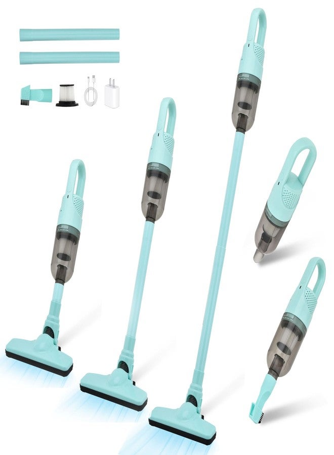 TROURAY Handheld Vacuum Cleaner,Ultra-Lightweight Mini Portable Vacuums for Home, 6 in 1 Stick Vac Cleaners for Car,Pet Hair,Carpet（Green Cordless - Image 1