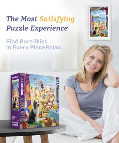 PieceRelax Plastic Jigsaw Puzzles for Adults 1000 Pieces Most Satisfying Table Games and Gifts No Puzzle Mat Required H3441 - Image 5