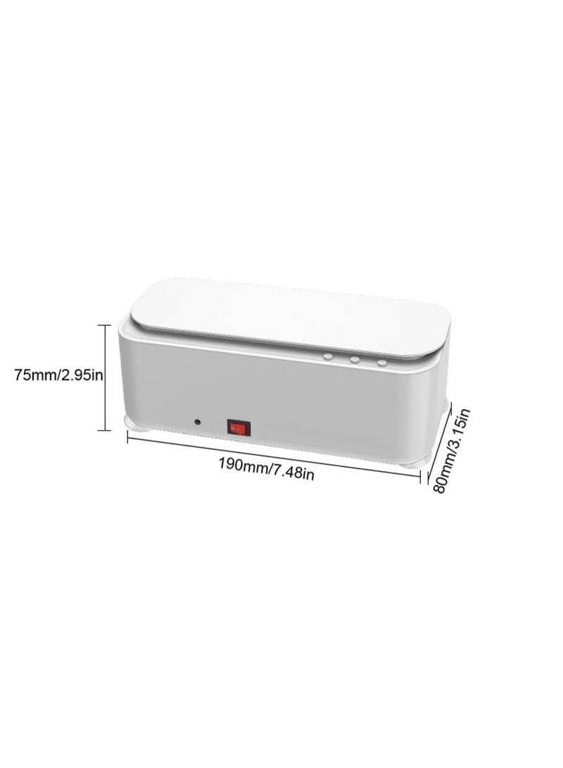 مزودات الطاقة USB بقوة 5 واط مع آلة تنظيف صغيرة بتردد عالي 45 كيلو هرتز لتنظيف المجوهرات وفرش المكياج والنظارات بالموجات فوق الصوتية أداة تنظيف كهربائية للاستخدام في المكتب والمنزل  - Image 2