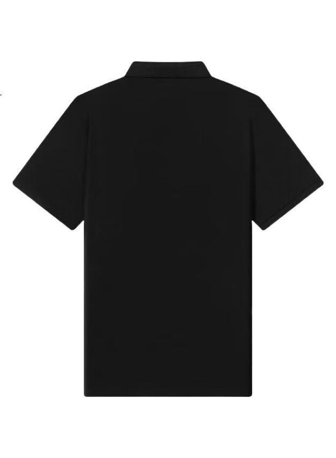 Romon Ice Silk Short-Sleeve T-Shirt For Men, Summer Business Formal Wear, Casual Collared Men'S Clothing - Image 1
