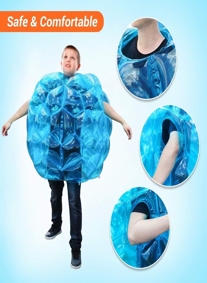 Theefun Bumper Balls 2 Pack 36-inch PVC Inflatable Sumo Ball Durable Body Bubble Soccer Giant Human Hamster Knocker Body Zorb Ball for Kids and Adults Dark Blue - Image 3