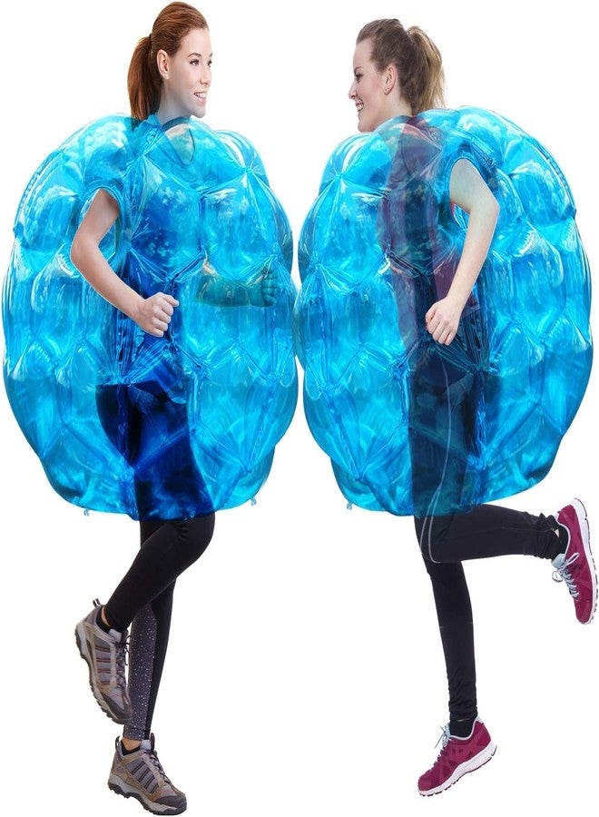 Theefun Bumper Balls 2 Pack 36-inch PVC Inflatable Sumo Ball Durable Body Bubble Soccer Giant Human Hamster Knocker Body Zorb Ball for Kids and Adults Dark Blue - Image 1