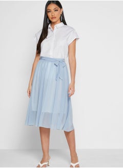 Waist Tie A-Line Skirt