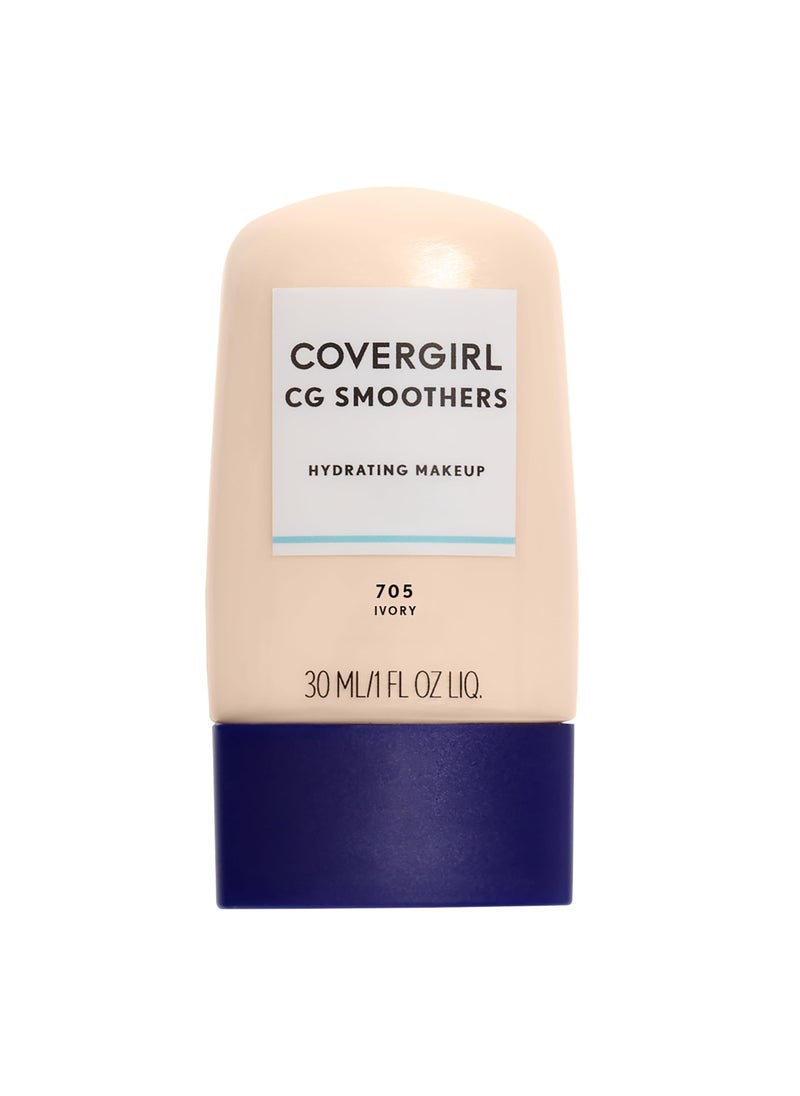 CoverGirl COVERGIRL Smoothers Hydrating Makeup Foundation Natural Ivory 1 Fl Oz 1 Pack Hydrating 