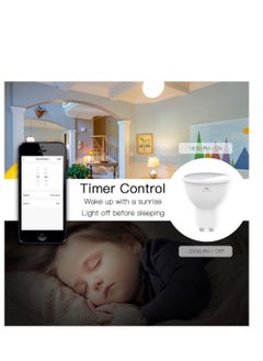 MOES Wifi Smart Bulbs, Dimmable Light Bulb With App Control, Energy Saving Voice Control Led Home Light Bulb Compatible With Alexa, Echo, Google Home Assistant  - Image 3