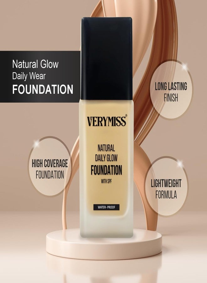 Verymiss Foundation + Beauty Blender Combo Set I Smooth & Flawless Finish Makeup Set I Soft Blending Sponge for Even Application I Waterproof I Light Weight - Image 3