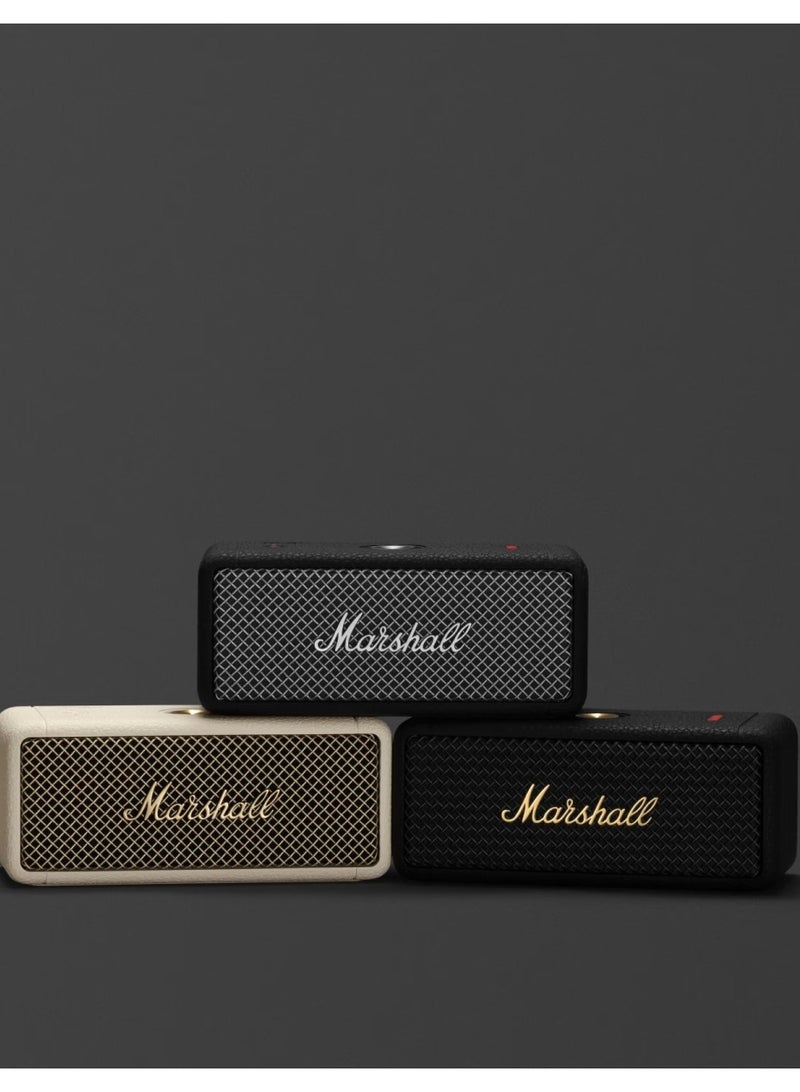 Marshall Emberton II Compact Portable Wireless Speaker/ 30h Working Time/ Quick Charge (Type-C) / Dustproof & Waterproof / 360° Sound / Full Range Drivers - Black and Steel - Image 2