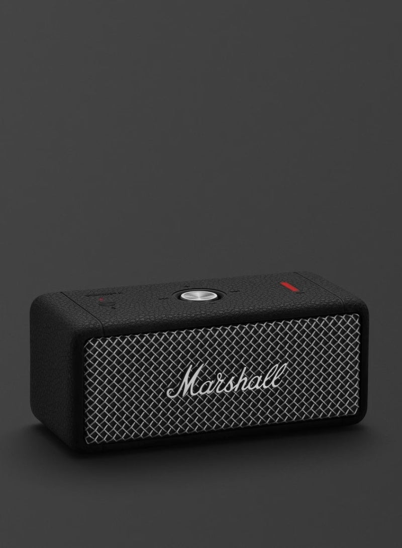 Marshall Emberton II Compact Portable Wireless Speaker/ 30h Working Time/ Quick Charge (Type-C) / Dustproof & Waterproof / 360° Sound / Full Range Drivers - Black and Steel - Image 3