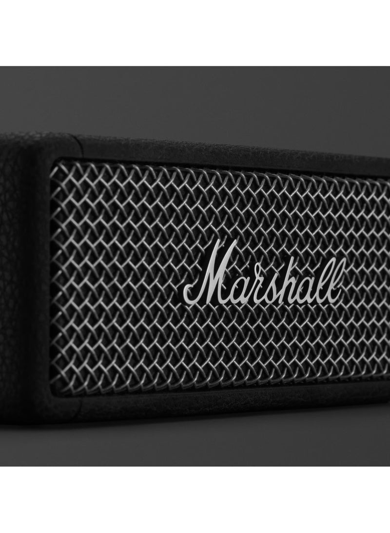 Marshall Emberton II Compact Portable Wireless Speaker/ 30h Working Time/ Quick Charge (Type-C) / Dustproof & Waterproof / 360° Sound / Full Range Drivers - Black and Steel - Image 5