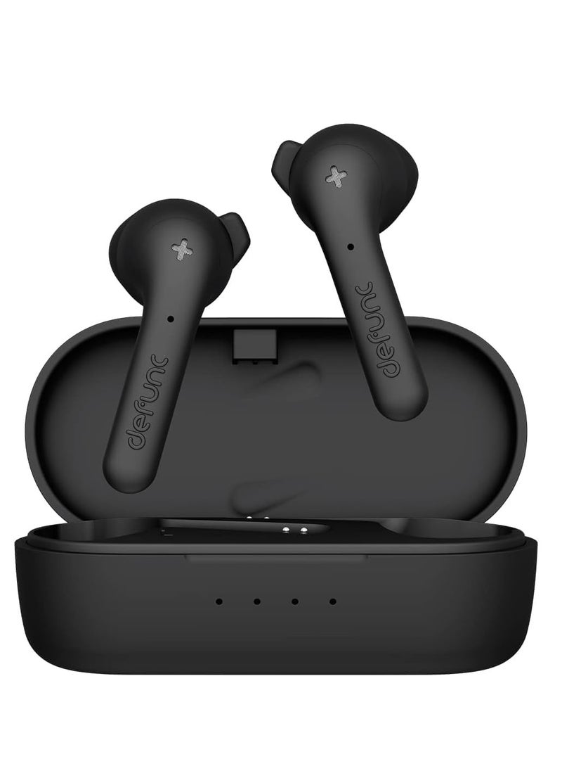 defunc - True Basic In Ear Tws Earbuds With Bluetooth 5.2 And Ipx4 Black Small Wireless - Image 1