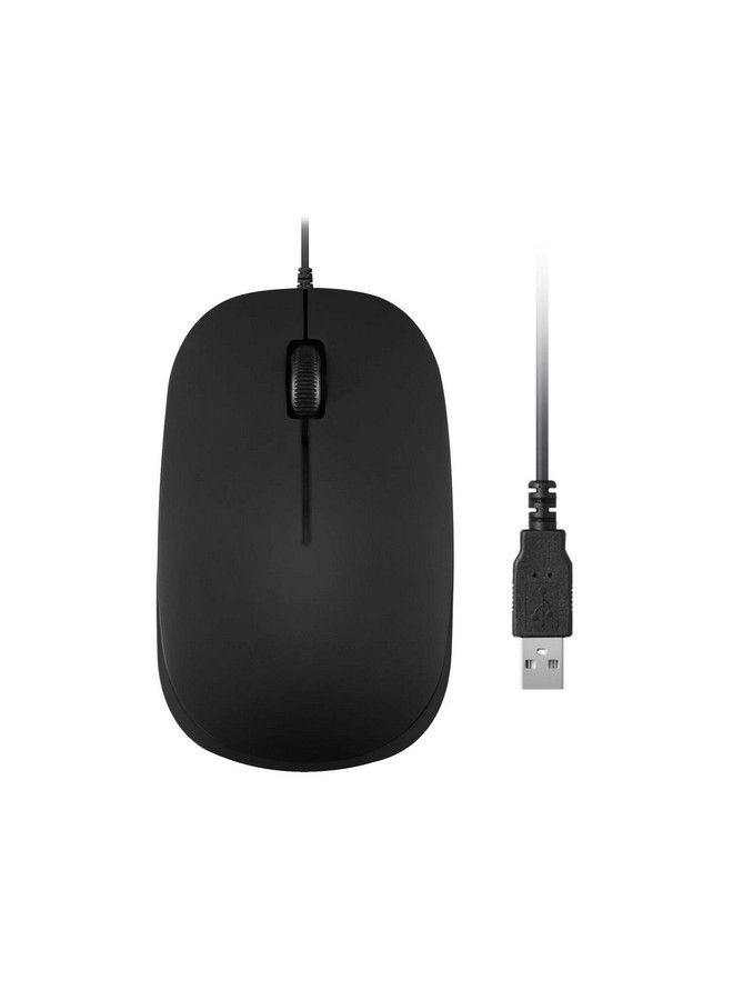 Perixx Perimice201 Wired Usb Optical 3 Button Mouse With 800 Dpi And Illuminated Wheel Black - Image 2