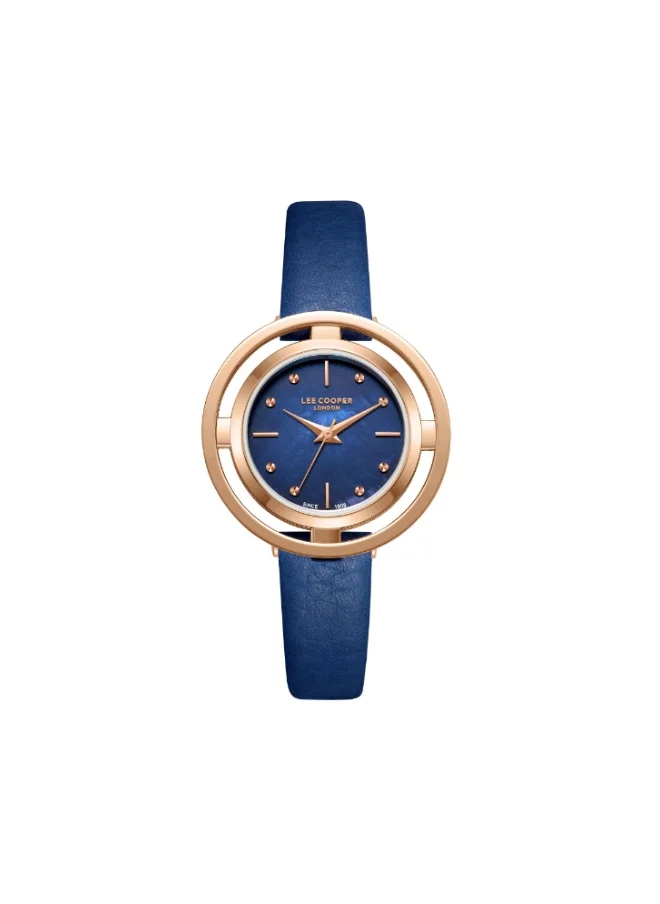 لي كوبر Women's Leather Analog Watch LC08034.499 - 31.5 mm