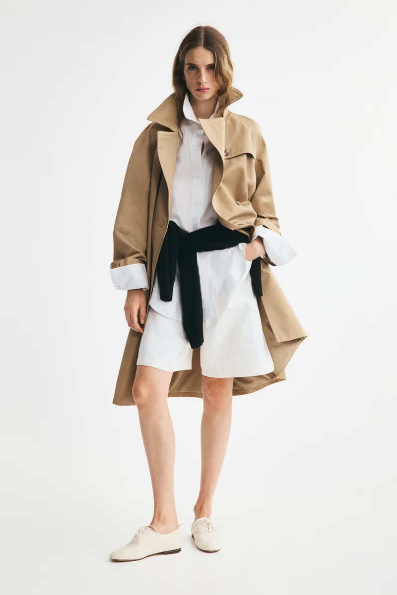 H&M  Tie-belt trench coat for Women | Best Price UAE