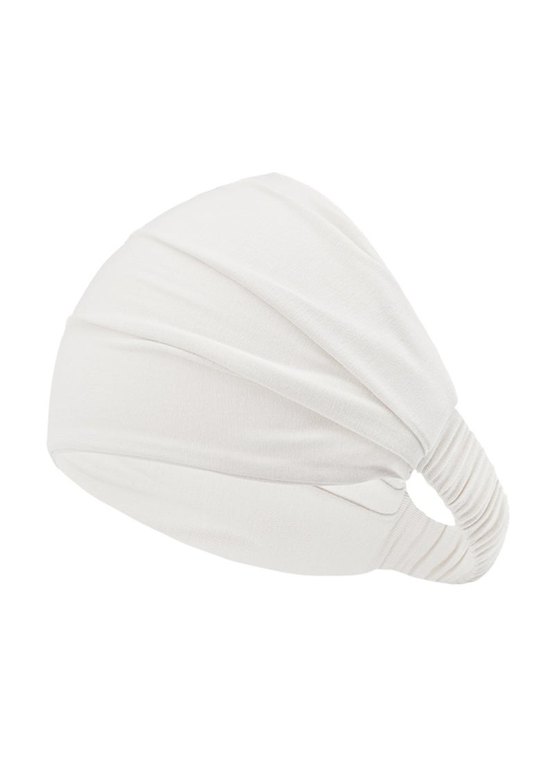 Hijab Scarf Solid Headwear Hijab Scarf for Travel Soft Cotton Crepe Crinkled Head Wrap Turban for Woman  - Image 2