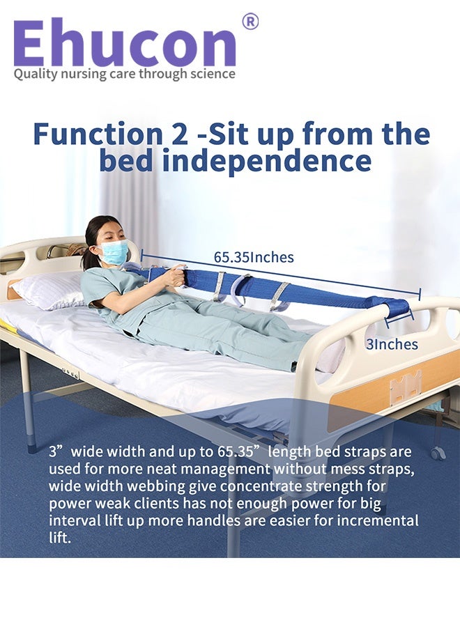 Ehucon Bed Ladder Assist,Pull Up Assist Ladder with Handle,Bed Rope Ladder for Seniors,Adaptive Bed Assistance Products,Mobility & Daily Living Aids for Elderly, Postoperative,Pregnant,etc. - 1 pcs  - Image 4
