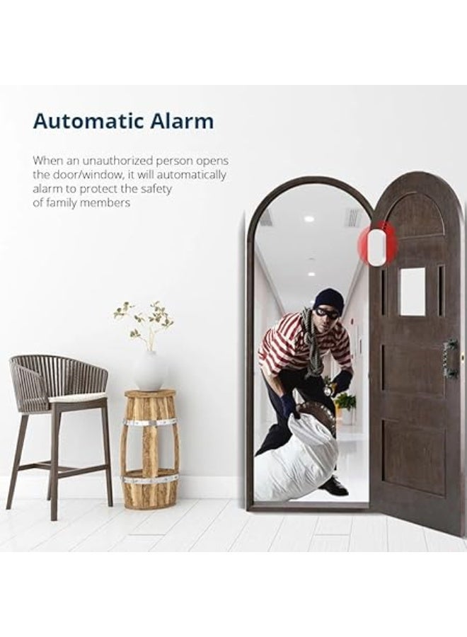 Tuya Zigbee 3.0 Smart Door Sensor/window Sensor Home Security Window Detectors Real Time Alarm work with Tuya Zigbee/ZMHK 01/M1 Matter Hub (Window/Door Sensor) Black - Image 4