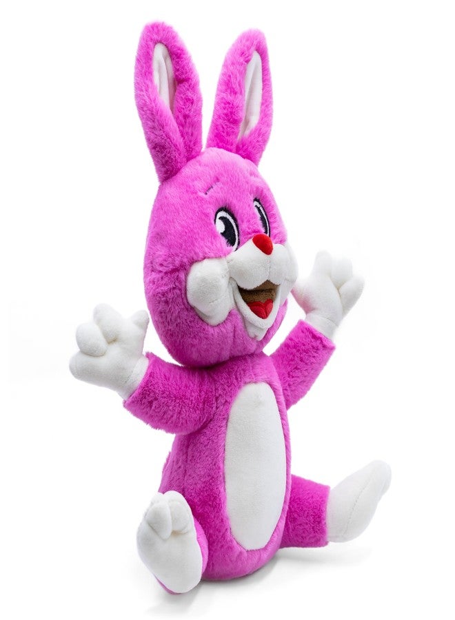Mirada Cute Pink Happy Bunny Soft Toy | Super Cute & Cuddly Plush Rabbit Toy for Kids/Babies | Washable & Lightweight | Best Gift for Rakhi, Return Gifts, Birthday Parties - 25cm - Image 4