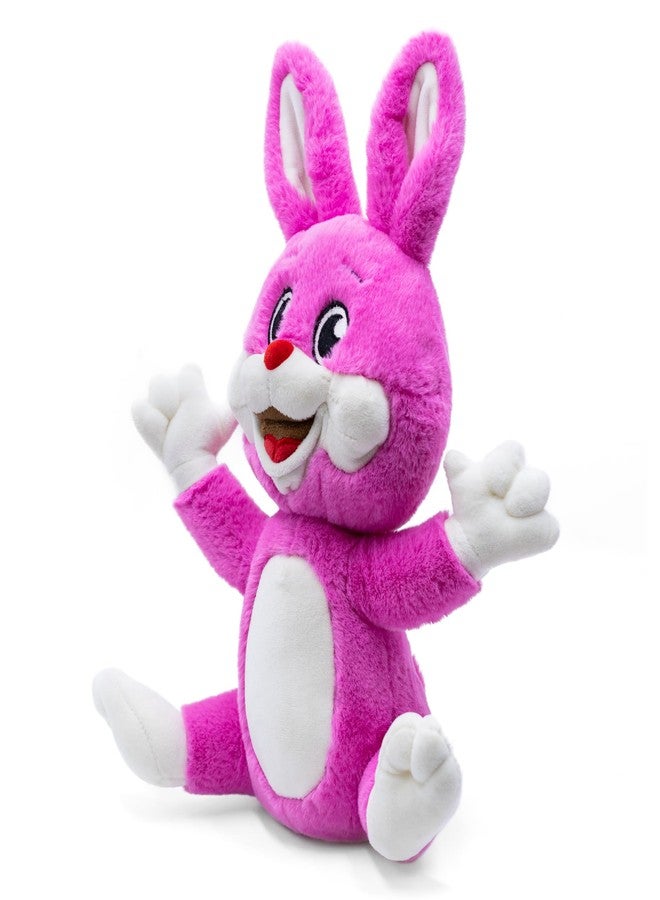 Mirada Cute Pink Happy Bunny Soft Toy | Super Cute & Cuddly Plush Rabbit Toy for Kids/Babies | Washable & Lightweight | Best Gift for Rakhi, Return Gifts, Birthday Parties - 25cm - Image 3