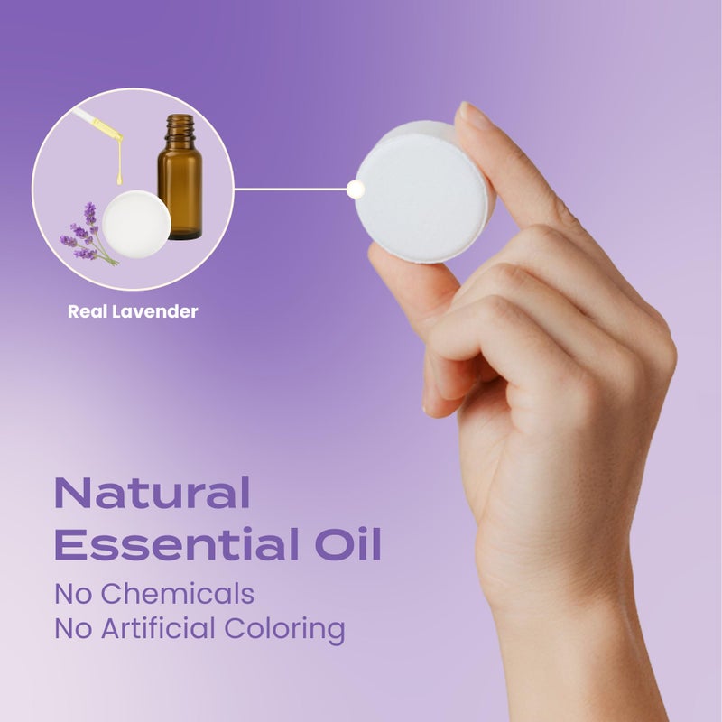 Body Restore Shower Steamers Aromatherapy 15 Pack - Christmas Stocking Stuffers, Birthday Gifts for Women, White Elephant, Relaxation, Self Care for Men - Lavender - Image 2