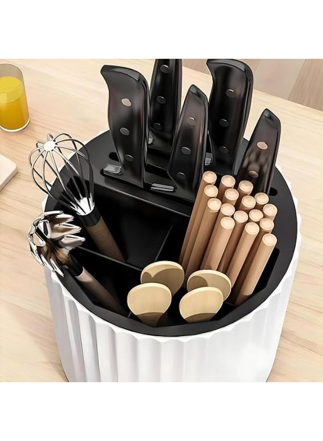 Rotating Knife Organizer Keeps Kitchen Tools Tidy and Organized, Modern Knife Holder Design Allows Quick Access to Knives, Innovative Knife Holder for Efficiency and Space Saving - Image 4