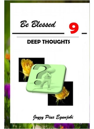 Be Blessed 9: Deep Thoughts - pzsku/Z629F110B479380E6F6A0Z/45/1747730966/6f72d685-c325-4531-9ee6-de0f366a97b6