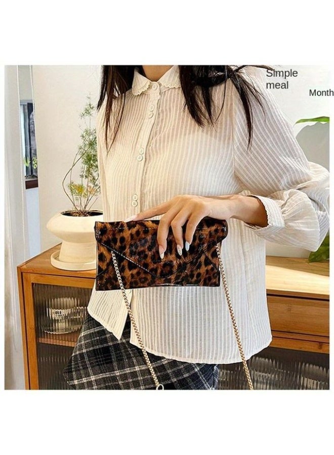 Shein Small women's handbag and shoulder bag with a luxurious gold chain multiple pockets for cards and money with an internal zipper - high-quality material - ideal for daily use, occasions and evenings - Image 4