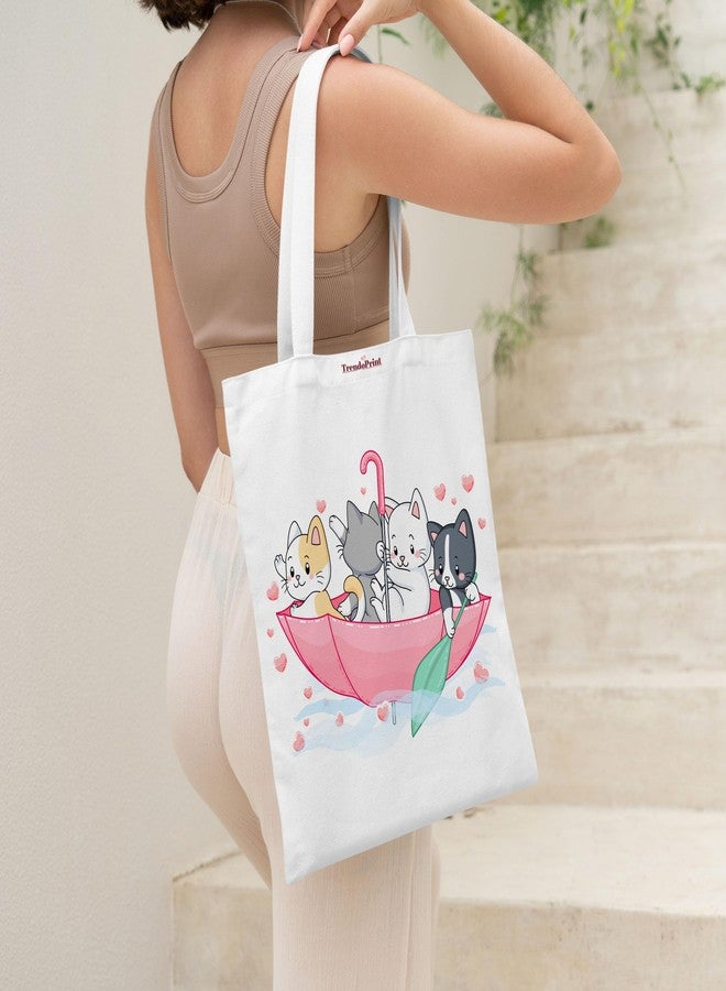 TrendoPrint College Tote Bag, Multi-Purpose Bag, Sturdy Canvas Bag With 15Kgs Capacity Shopping/Grocery Tote Bags For Women, Girls & Mens (NTB09) - Image 2