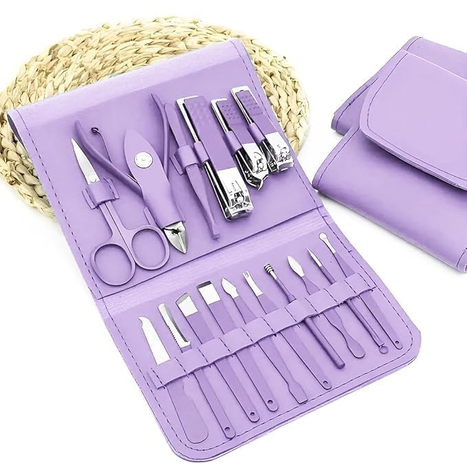 Bhujry Manicure and Pedicure Tool Kit Manicure Set Nail Clipper Kit Professional Manicure Set Stainless Steel Manicure Kit for Hand Care Foot Care - Image 1