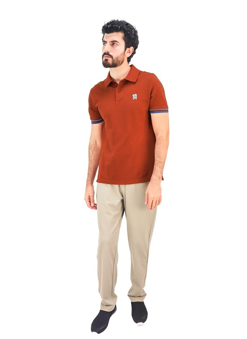 GIORDANO Men's Performance Polo Red  - Image 2