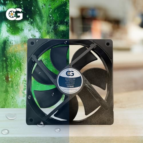 coolerguys مروحة كولر قايز 12 فولت DC مقاومة للماء IP67 (سرعة عالية، 120x25 مم) - Image 5