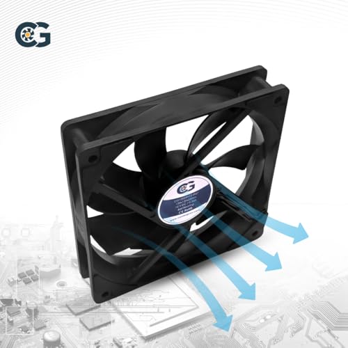 coolerguys مروحة كولر قايز 12 فولت DC مقاومة للماء IP67 (سرعة عالية، 120x25 مم) - Image 2