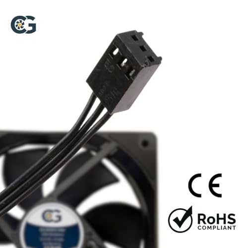 coolerguys مروحة كولر قايز 12 فولت DC مقاومة للماء IP67 (سرعة عالية، 120x25 مم) - Image 3