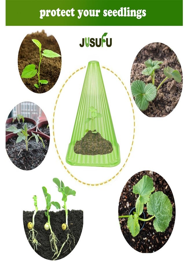 JUSUFU Garden Cloches for Plants,20 Pack Plant Covers Reusable Plant Bell Cover Protects Plants from Birds, Frost,Snails Etc. - Image 4