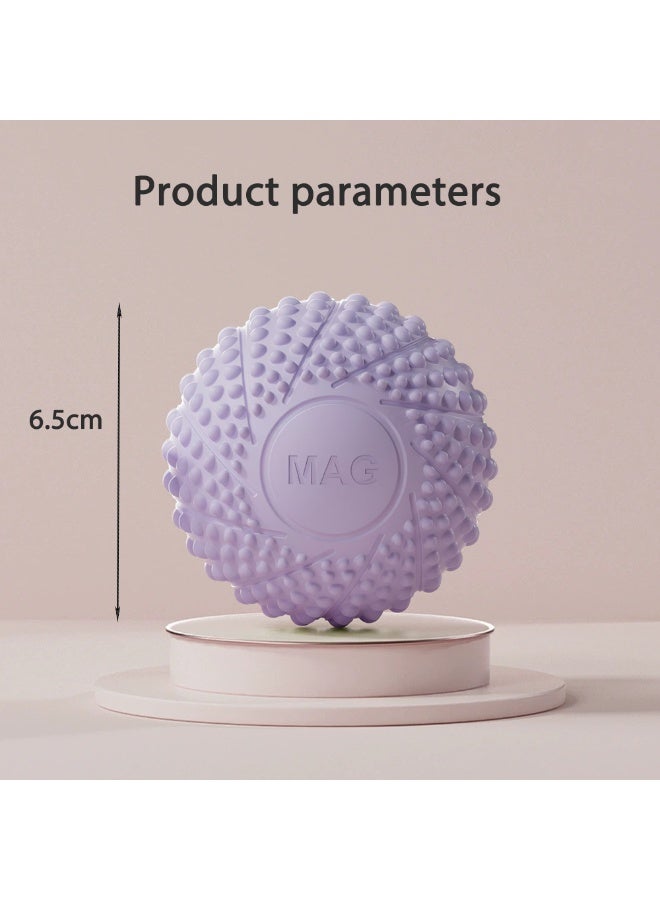 Loucky 2 Pack Massage Balls for Myofascial Release & Trigger Point Therapy, Lacrosse Massage Balls with 3D Points & Magnetic Therapy – Suitable for Back, Neck, Shoulders, etc. (Green+Purple) - Image 2