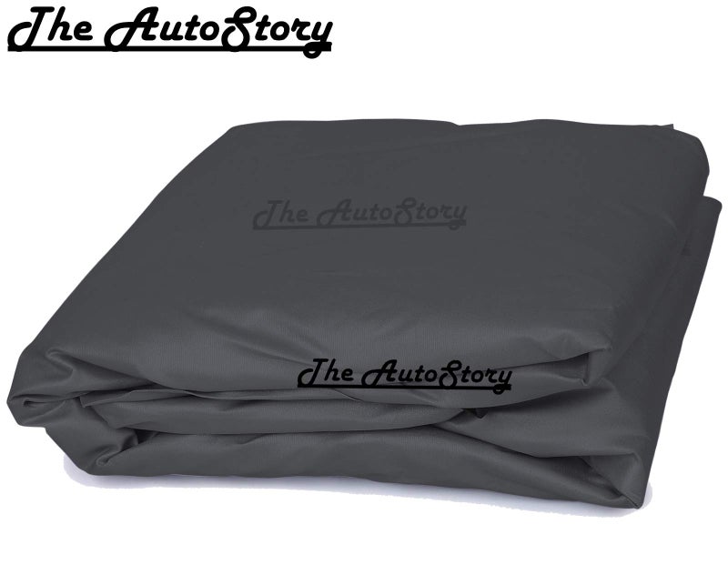The Autostory 190 Taffeta Water Resistant Car Body Cover Compatible with Ford Ecosport with Mirror & Antenna Pockets (Grey/Navy Blue) - Image 3