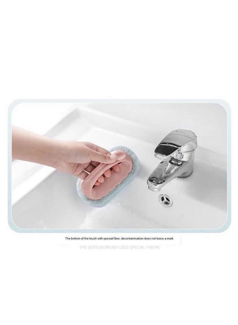 مجموعة فرشاة استحمام 2 قطعة مع مقبض للتنظيف - Image 3