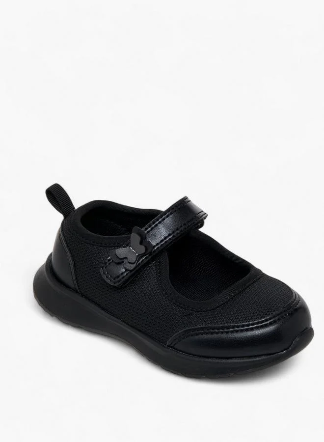 Juniors Girls Hook And Loop School Mary Jane Shoes